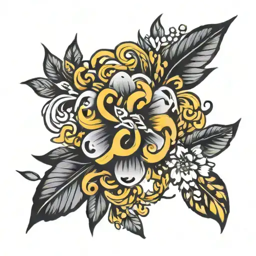 endometriosis strength courage tattoo design idea