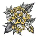 endometriosis strength courage tattoo design idea