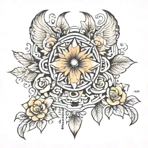 one plus one equals three  tattoo design idea