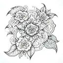 one plus one equals three  tattoo design idea