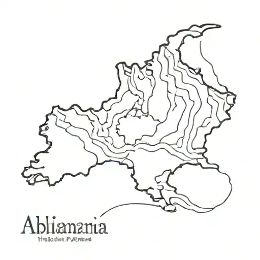 Albania borders tattoo design idea