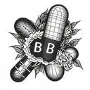 Plan B Pill tattoo design idea