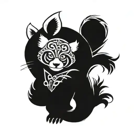 master shifu red panda tattoo design idea