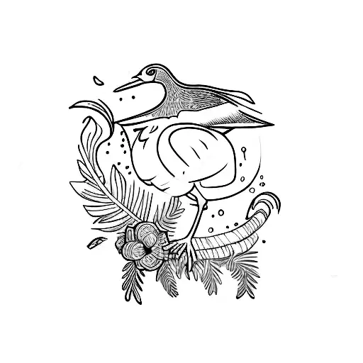 a mud duck tattoo design idea