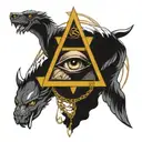 ILLUMINATI tattoo design idea