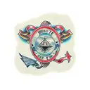 toilet roll tattoo design idea