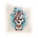 toilet roll tattoo design idea