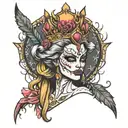 dead savage queen tattoo design idea