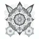 Fractal mandala design tattoo design idea