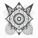 Fractal mandala design tattoo design idea