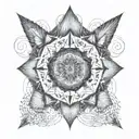 Fractal mandala design tattoo design idea