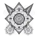 Fractal mandala design tattoo design idea
