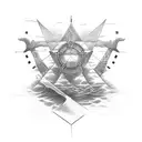 I see the ark of noah I and i drown in the sea of repentance. tattoo design idea