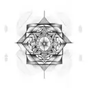 A tattoo design inspired by stoicism philosophy, incorporating symbols and quotes related to the philosophy tattoo design idea