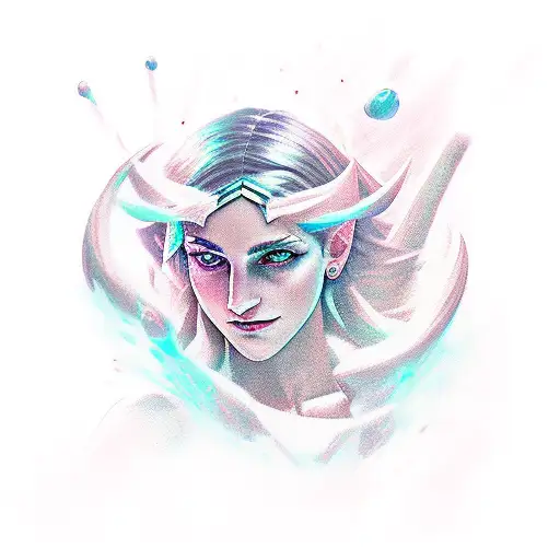 Diana League of Legends tattoo design idea
