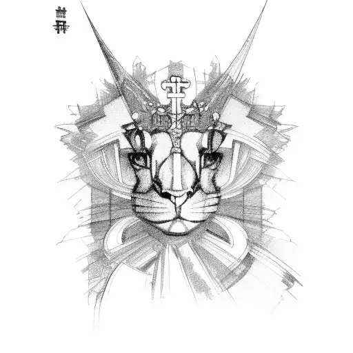 cathedral windows tattoo design idea