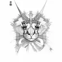 cathedral windows tattoo design idea