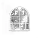 cathedral windows tattoo design idea