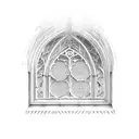 cathedral windows tattoo design idea