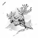 mountain Laurel  tattoo design idea