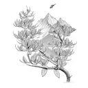 mountain Laurel  tattoo design idea