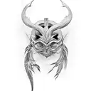 jormungander tattoo design idea