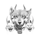 cerberus tattoo design idea