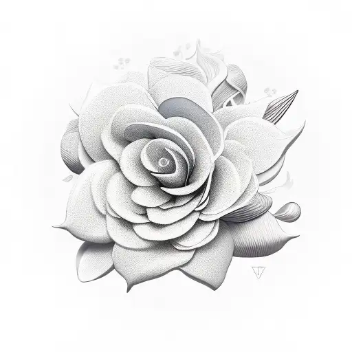 Jasmine flower tattoo design idea