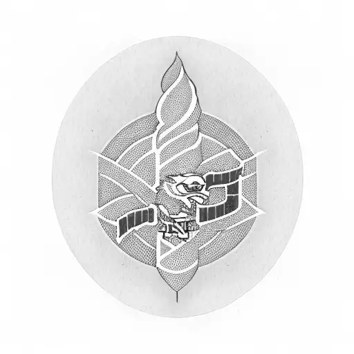 Nebraska CornHusker Logo with "I bleed Husker red" text tattoo design idea