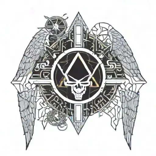 death angel tattoo design idea