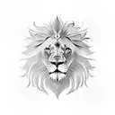 lion clock bird tattoo design idea