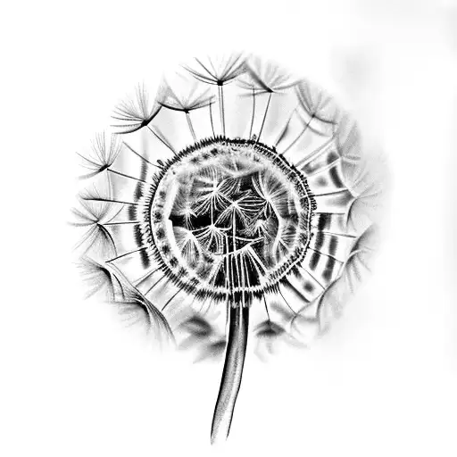 Dandelion tattoo design idea