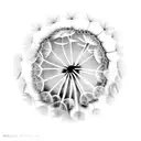 Dandelion tattoo design idea