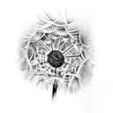 Dandelion tattoo design idea