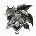 rich and risk taker tattoo design idea