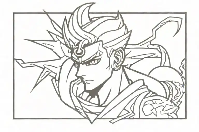 jojo bizarre adventure tattoo design idea