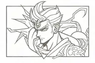 jojo bizarre adventure tattoo design idea