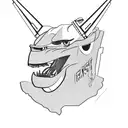 1966 ford mustang side profile faced with a 1955 chevy side profile with cancer ribbon underneath both  tattoo design idea