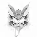 line work, greek, realism, balance tattoo design idea