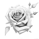 Roses, stopped clock, broken heart tattoo design idea