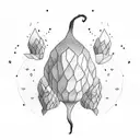 mango minimalist  tattoo design idea