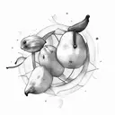 mango minimalist  tattoo design idea