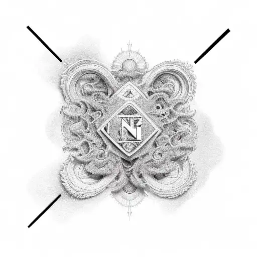 fine line microrrealism mathematics tattoo design idea