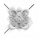 fine line microrrealism mathematics tattoo design idea