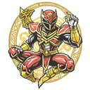 power ranger tattoo design idea