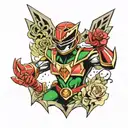 power ranger tattoo design idea