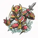 power ranger tattoo design idea