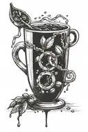 Combine BDSM elements with coffee beans in a unique tattoo design tattoo design idea