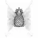 Pineapple tattoo design idea