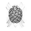 Pineapple tattoo design idea